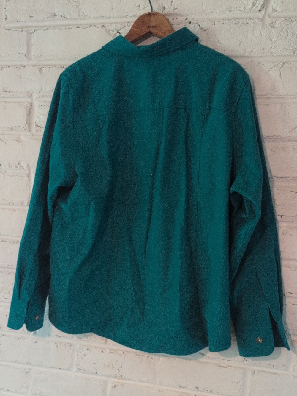 L.L. Bean Teal Shirt Jacket - Picture 7 of 8